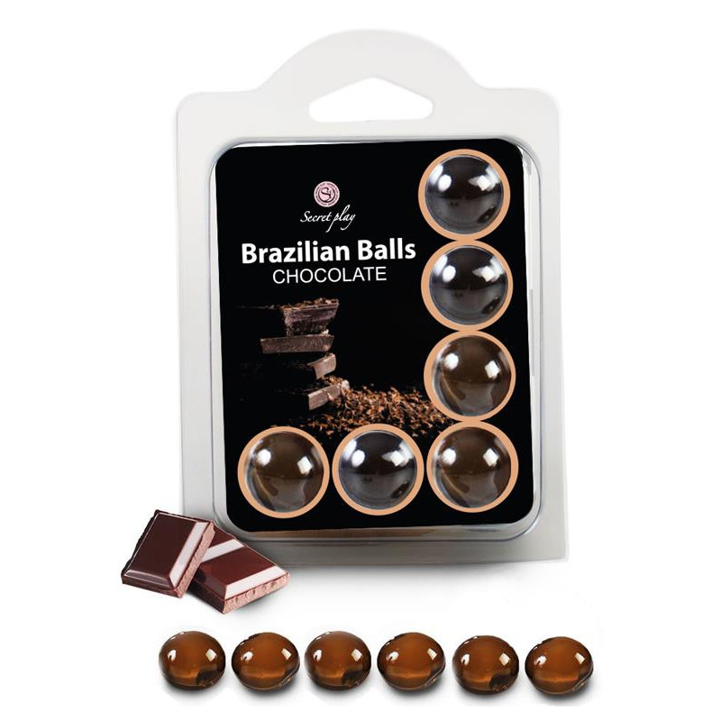 Secret Play Boules de massage Brazilian Balls Chocolat x6